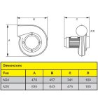 ESAB Origo™ Vac Fan N24 LÜFTER, FEST MONTIERT, MIT STÄNDER