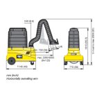 ESAB Origo Vac Cart W3 SCHWEIßRAUCHABSAUGGERÄT, 3.0m